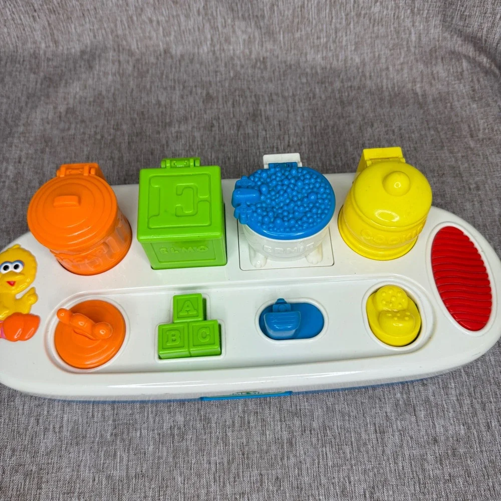 Vintage 1999 Sesame Street Tyco Pop Up Pals Musical Toy Tested, Working